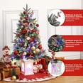 thumbnail image 3 of GAOMON 3 Ft Christmas Tree with 78 Multicolor Led Lights, Pre-Lit Artificial Christmas Trees with Lighting Potted Base, Snow Flocked, 8 Lighting Modes, Battery Operated, Christmas Decoration, 3 of 7