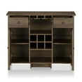 thumbnail image 2 of Bowery Hill Farmhouse Wood Multi-Storage Buffet in Distressed Walnut, 2 of 7