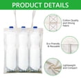 thumbnail image 4 of 5PCS Durable Canvas Totes in Natural Color Perfect for Shopping, 4 of 8