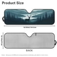 thumbnail image 7 of Yuyamidu Deer Windshield Sun Shade for Jeep Wrangler JL JLU & Gladiator, Camo Hunting Front Window Sun Visor Blocks UV Rays Foldable Sunshade, 7 of 7