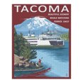 thumbnail image 2 of Tacoma, Washington, Ferry and Mount Rainier Scene (1000 Piece Puzzle, Size 19x27, Challenging Jigsaw Puzzle for Adults and Family, Made in USA), 2 of 4