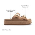 thumbnail image 2 of DREAM PAIRS Platform Sandals Women Raffia Espadrilles Summer Comfortable Wedge Sandals Beach Vacation Adjustable Buckle Cute Slide Sandals, 2 of 7
