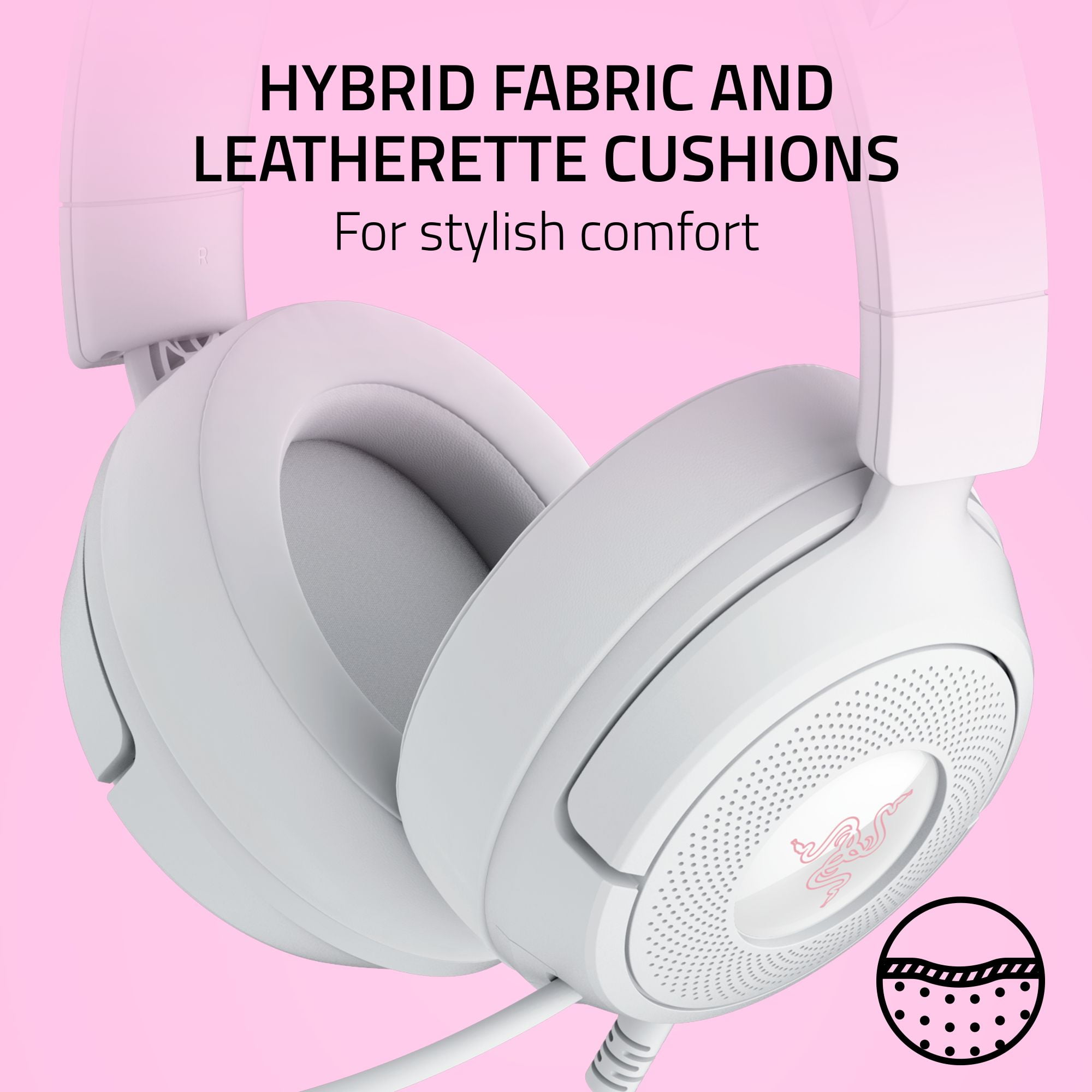 Razer Kraken Kitty V3 X Wired Kitty Headset for Gaming, 3.5mm