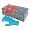 MCR Safety Nitrile Disposable Gloves, NitriShield, Rolled Cuff, Unlined, X-Large, Blue, 4 mil Thick, Powder Free - 100 BX (127-6015XL)