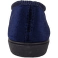 thumbnail image 3 of ABSOLUTE FOOTWEAR Womens Velour Style Slippers/Indoor Shoes with Ripper Fastening - Navy - US 9, 3 of 7