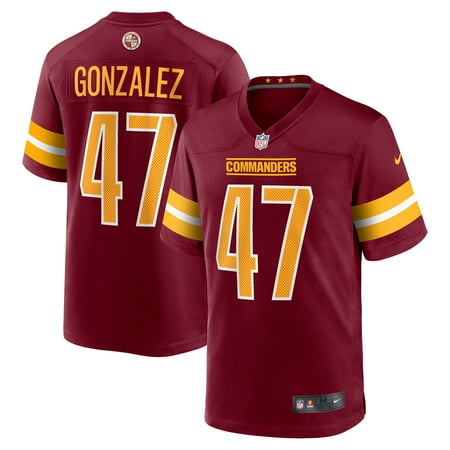 Men's Nike Zane Gonzalez Burgundy Washington Commanders Game Jersey