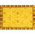 thumbnail image 1 of Ahgly Company Indoor Rectangle Abstract Yellow Modern Area Rugs, 6' x 9', 1 of 4