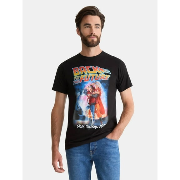 Back To The Future Men's & Big Men's Graphic Tee Shirt, Sizes S - 3XL