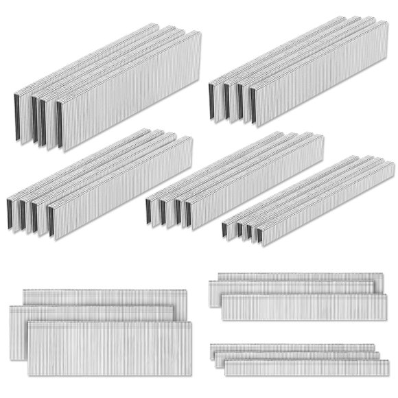 Corona estrecha Pinoze de Staples and Brad Nails, 4200 unidades, calibre 18, 1/4 pulgadas