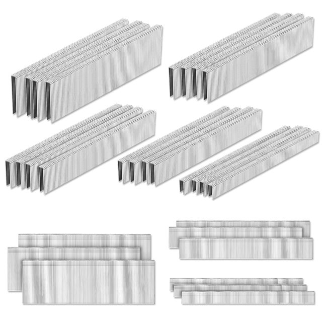 Corona estrecha Pinoze de Staples and Brad Nails, 4200 unidades, calibre 18, 1/4 pulgadas