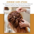 thumbnail image 3 of VERDANVERSE 4Ud Horquillas Chinas Con Para Largo Accesorios Para Bodas Y, 3 of 7