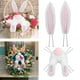 thumbnail image 1 of Corona de Decoración de Pascua Colcomx Guirnalda de Tela escocesa rosa, 1 of 7