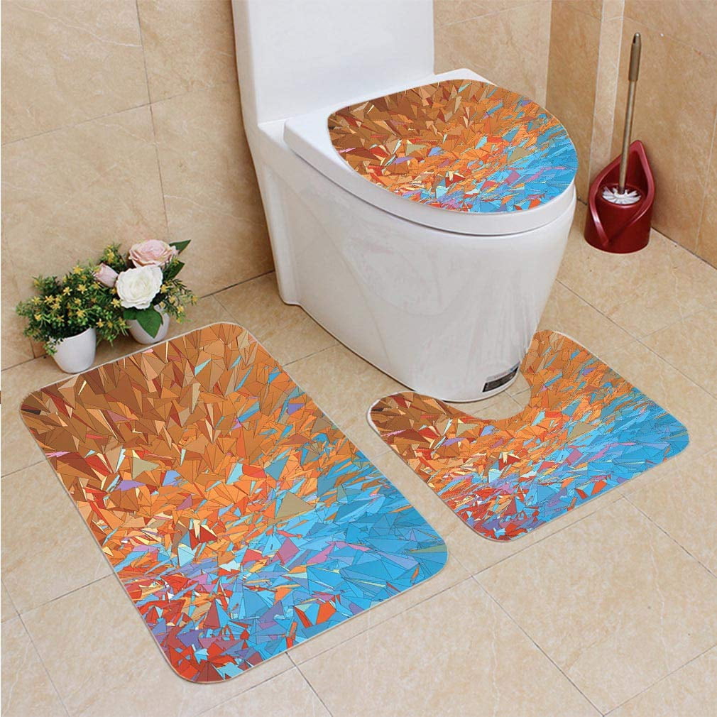 GOHAO Polygonal Colorful Abstract Graphic Movement Look 3 Piece