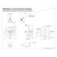 thumbnail image 2 of Kingston Brass KB36380AX Restoration Tub & Shower Faucet, Brushed Nickel, 2 of 2