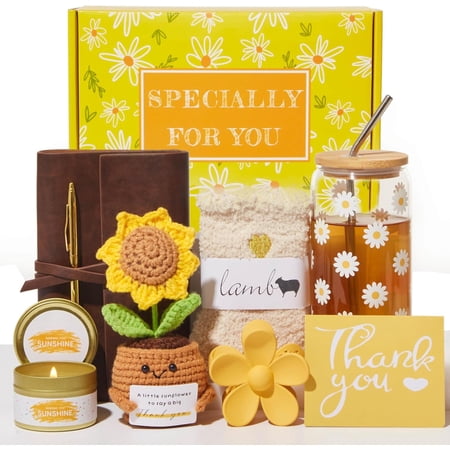 Thank You Gifts for Women-8 Pcs Teacher Appreciation Gifts, Employee Appreciation Basket for Mom Boss Coworkers Employees Teacher Nurse Secretary Mentor Leader with Thank You Cards