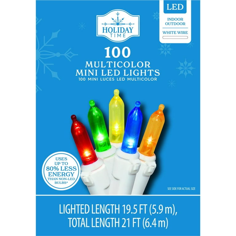 Holiday time 100 cool deals white led mini lights