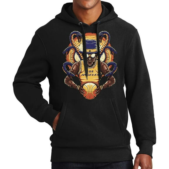 Game Garment Basketball Team Sports Fan Mens Hoodies Hooded Sweatshirt - Los Angeles Hoodie Black XS-3XL