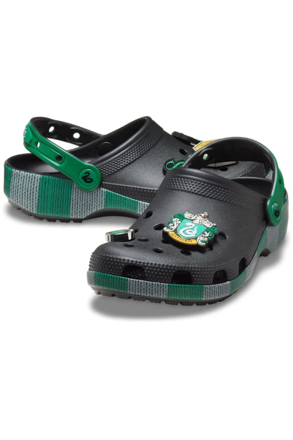 Harry Potter Slytherin Classic 210527 Unisex M10-W12 Black Clogs APP2866
