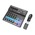 thumbnail image 2 of Sound Mixing Console, Professional Audio Mixer With , 6 Channel Digital MP3 Computer Input, 48V Phantom Power, For Music Production At Home, 2 of 8