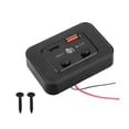 thumbnail image 1 of tssuouriy Qc 3.0 Car Charger Adapter Adapter Car Power Charger 48W Type-C Car USB Chargers With Button Switch, 1 of 6