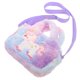 thumbnail image 2 of Unicornio Plush Bag Cartoon Unicornio Purso Viaje Viaje Cosmética Bolsa Bolsa cruzada Bolsa, 2 of 5