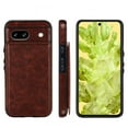 thumbnail image 6 of For Google Pixel 8 Pro Wallet Case with Card Holder, Premium PU Leather Kickstand Credit Card Slots Case,[RFID Blocking] Double Magnetic Clasp Back Flip Durable Shockproof Cover, Brown, 6 of 10