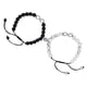 thumbnail image 2 of Juego de 2 pulseras para pareja Nikou pulseras de cuentas magnéticas color turquesa, 2 of 12