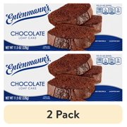 (2 pack) Entenmann's Chocolate Loaf Cake, 11.5 oz, Loaf Cake, Box