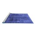 thumbnail image 2 of Ahgly Company Machine Washable Indoor Rectangle Oriental Blue Industrial Area Rugs, 2' x 4', 2 of 4