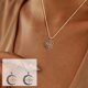 thumbnail image 1 of Collar Colgante de Acero con Nudo En Forma de Media Luna, 1 of 6
