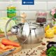 thumbnail image 2 of Olla para Cocinar Daniks 2.8L Acero Inoxidable Compatible con Inducción, 2 of 9