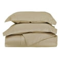 thumbnail image 1 of 400-Thread Count 100% Egyptian Cotton Solid Duvet Cover and Pillow Sham Set Tan / Twin, 1 of 1