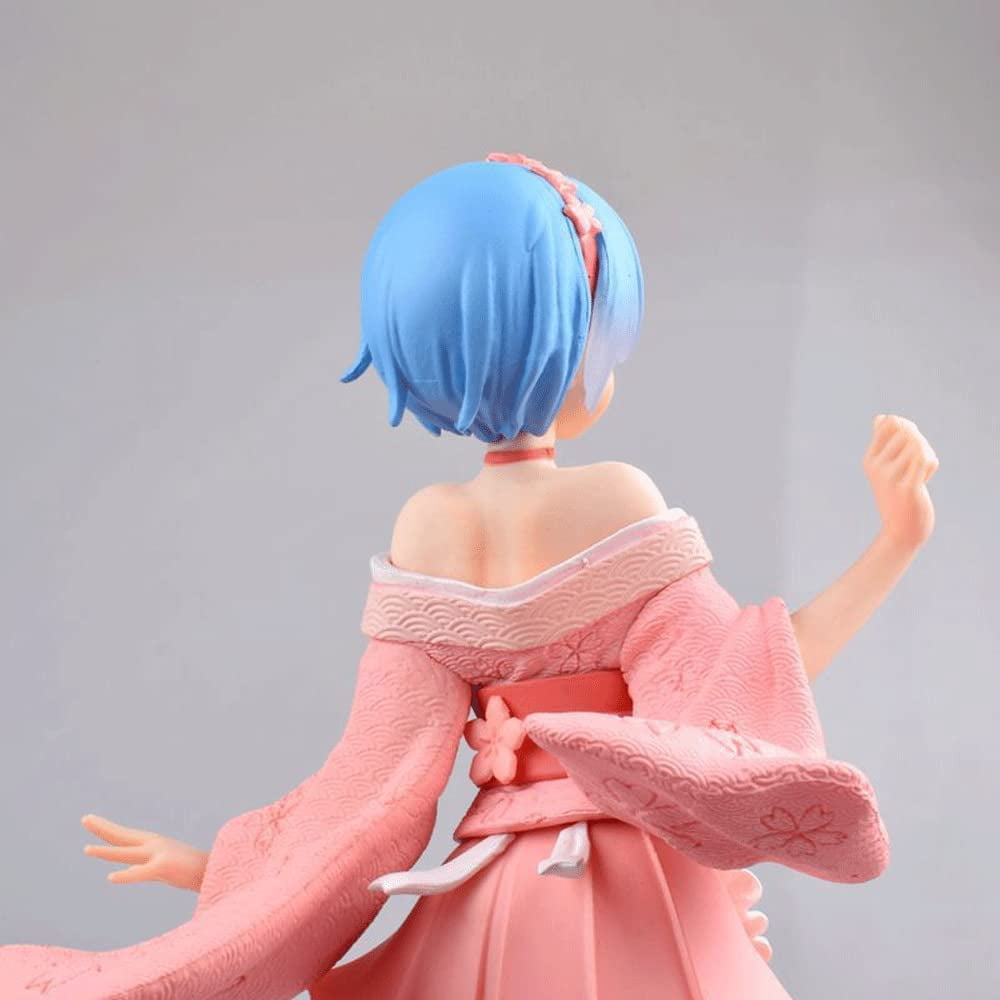 New Re:Zero Rem Sakura Image Ver. Character Anime Statue Figure Desktop Ornament Popular Decorations Fan Souvenirs Creative Gift Collection 23cm/9inch