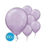 Pearlized Purple Bulk Latex Balloons 12" 100 Ct