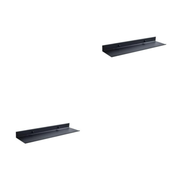 Bewildely Estante de Metal para pared, repisa para cocina, baño, ahorro de espacio, estante de almacenamiento, espejo, soporte para ducha, 20 centímetros 2Conjunto