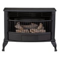 Ventless 25,000 BTU Dual Fuel Fireplace w/ Thermostat Control