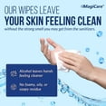 thumbnail image 4 of MagiCare Alcohol Hand Wipes, Unscented, Large 6" x 8" Wipes - 2 Canisters (100ct Each, 200ct) - For Daily Cleaning, Home, Travel, Classroom, Camping, 4 of 10
