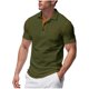 thumbnail image 2 of pstuiky camiseta de hombre, Camisa informal de verano para hombre, color liso, ventilada, holgada, con cremallera y bolsillos de solapa, manga corta ropa de hombre xxxl, 2 of 9