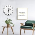 thumbnail image 4 of Creative Mute Decorative Yoga Wall Clock Living Room Decorative Wall Clock, 4 of 7