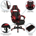 thumbnail image 4 of Flash Furniture Optis Red Gaming Desk with Cup Holder/Headphone Hook & Red Reclining Back/Arms Gaming Chair with Footrest, 4 of 12
