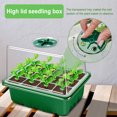 thumbnail image 4 of Germinación Jardinería Propagación Semillas Contenedor Semilla Starter Bandeja 6/12 Agujeros Con Tapa Elevada para Que Crecen, 4 of 9