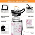 thumbnail image 4 of Pink Cartoon Bird 1000ml Tritan Sport Bottle Straw LeakProof Food-Grade Portable Wide Handle, 4 of 7