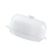 thumbnail image 5 of Vaporizador de microondas Olla de cocina de de calentamiento de microondas redonda, utensilios de cocina al , recipiente de comida con tapa transparente para el , blanco de una sola capa, 5 of 7