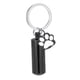 thumbnail image 2 of Llavero con colgante de cremación para mascotas, mini urna cilíndrica, urna práctica para cenizas Negro, 2 of 9
