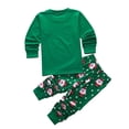 thumbnail image 3 of Conjunto de pijamas para chico, ropa para bebé, ropa de dormir para niña, ropa de dormir para niños, pijamas navideños de Papá Noel, conjunto de ropa de algodón 2-7T, 3 of 4