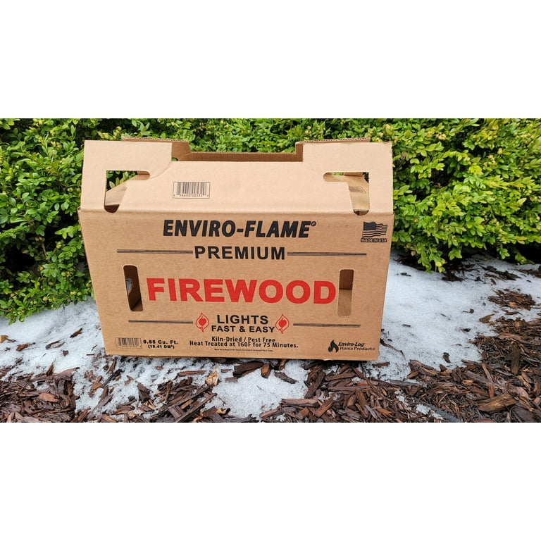 Enviro-Log Enviro-Flame Firewood .65CF Boxed Fire Log, 9 x 16.3 x 9 -  Walmart.com