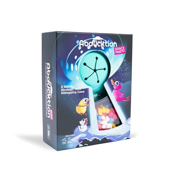Abducktion Space Party Edition - A weirdly Strategic Duck Kidnapping Game, 15-Minutes of Light Strategy of Ducks, a UFO, and Mind-Bending, Shape-Finding Logic! (Walmart Exclusive)
