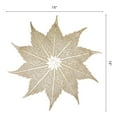 thumbnail image 6 of Unique Bargains Set of 6 Washable Farmhouse Leaf Shape Placemats Indoor Gold, 6 of 6