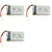 3 x Quantity of Hubsan X4 H107C Battery 3.7v 375mAh 25c Li-Po RC Part