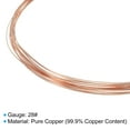 thumbnail image 3 of Uxcell 32.8Ft Solid Bare Copper Wire 28 Gauge 99.9% Pure Copper Wire Soft Beading Wire for Indoor Bonsai Pots, 3 of 5